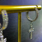 Cross Pendant Ear Ring Dropping (EDAB) - TMT The Money Thing