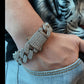 Miami Two Rows Stone Setting Cuban Bracelet (CBAC) - TMT The Money Thing