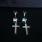 Cross Pendant Ear Stud Dropping  (EDAA) - TMT The Money Thing