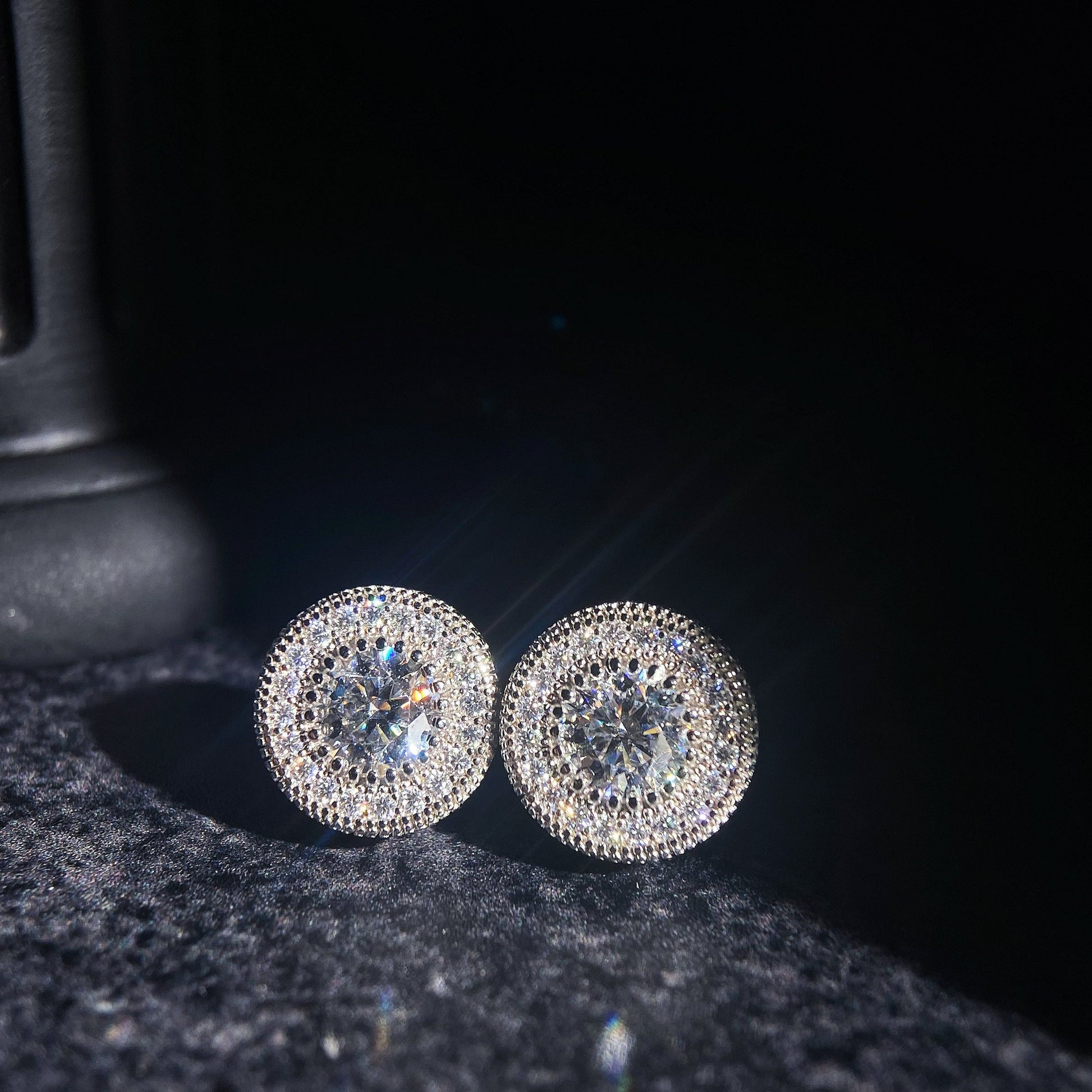 Iced Out Ear Stud Earring Piercing (EPAC) - TMT The Money Thing