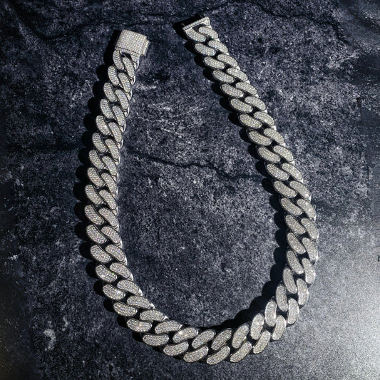 Miami Multiple Rows Width 20mm Cuban Necklace (CCAA 20) - TMT The Money Thing