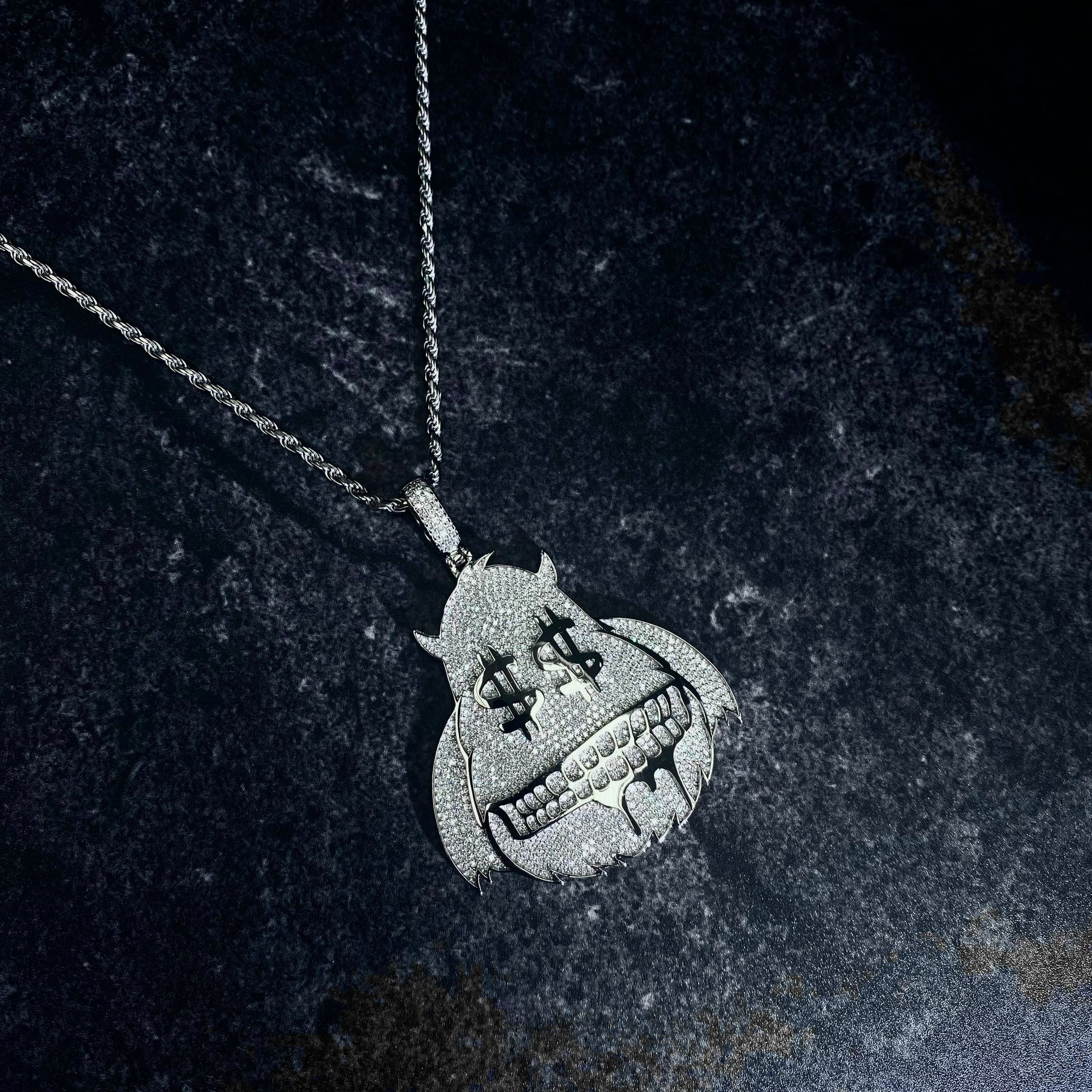 Money Monster Pendant MM and Rope Chain (NPAL) - TMT The Money Thing