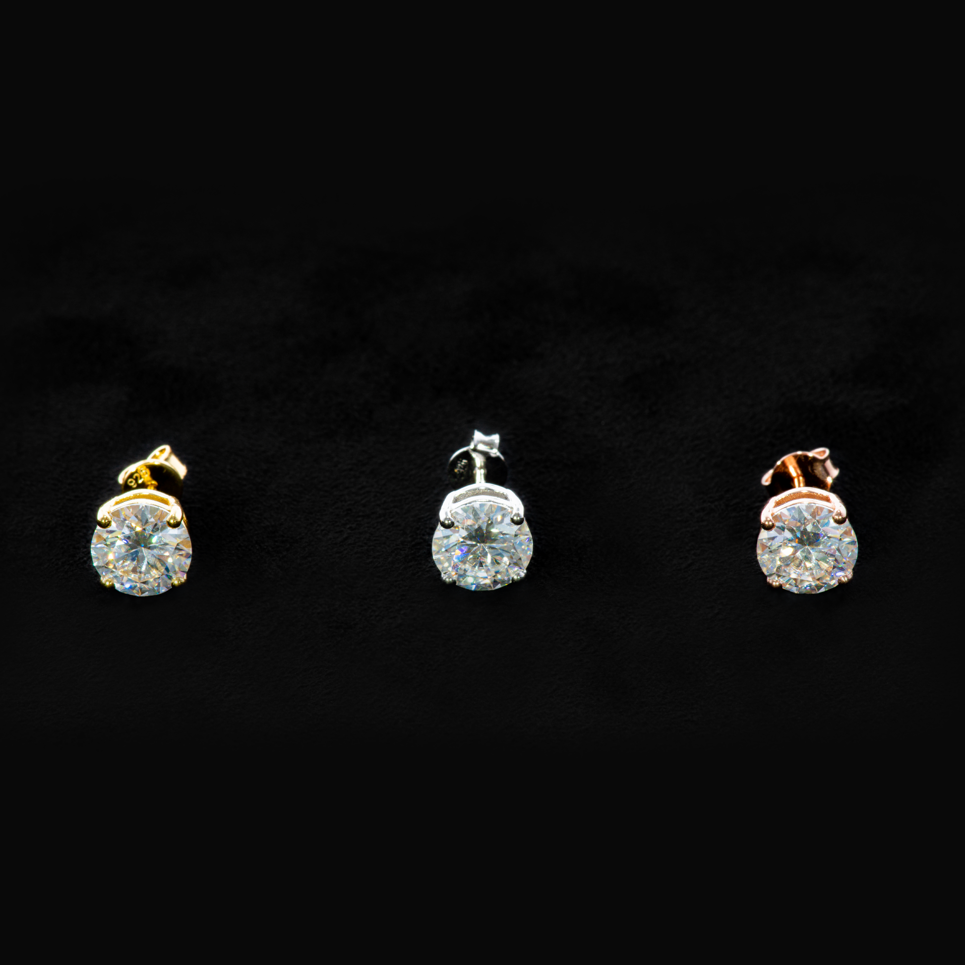 Four Prong 2ct Earring Piercing (EPAG) - TMT The Money Thing
