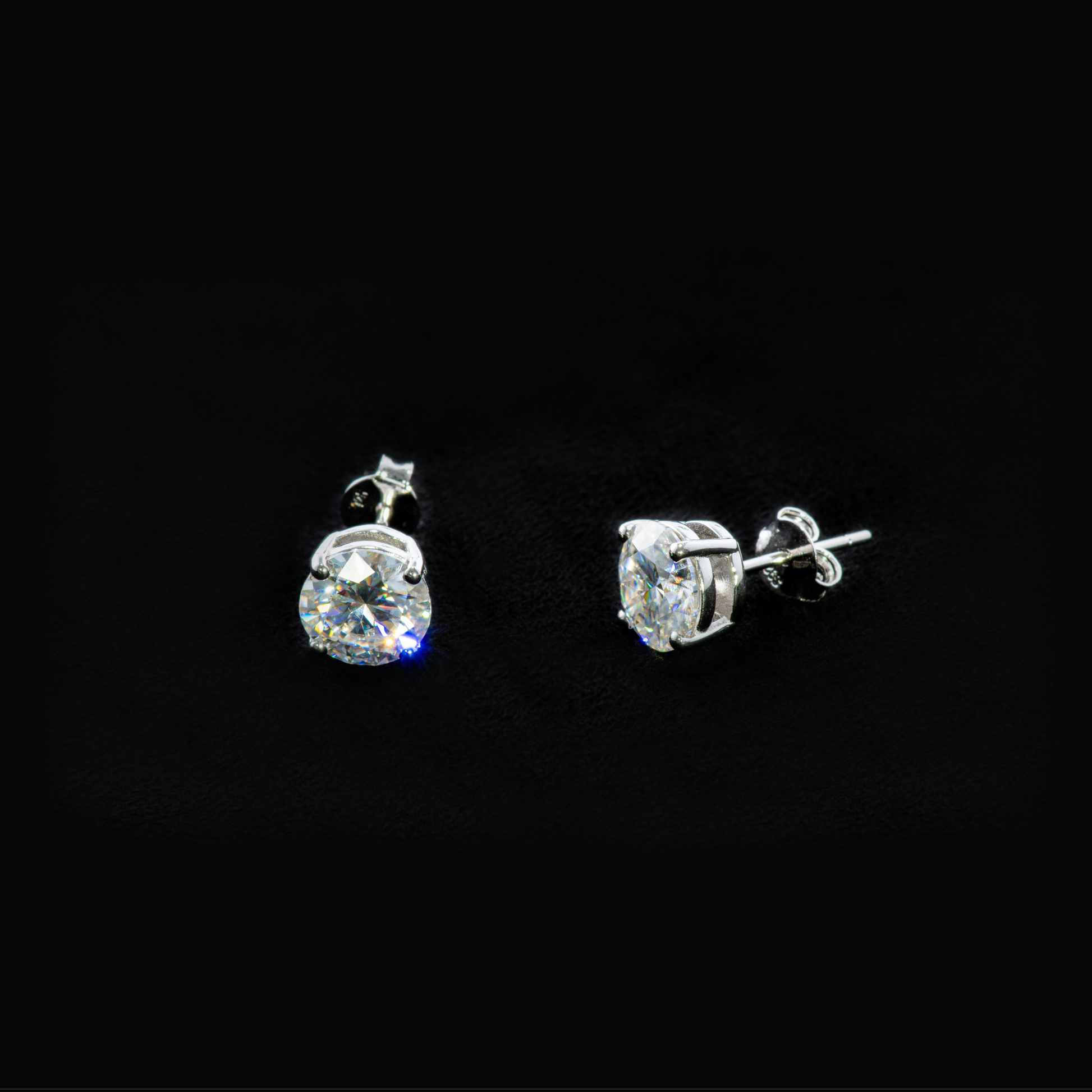 Four Prong 2ct Earring Piercing (EPAG) - TMT The Money Thing
