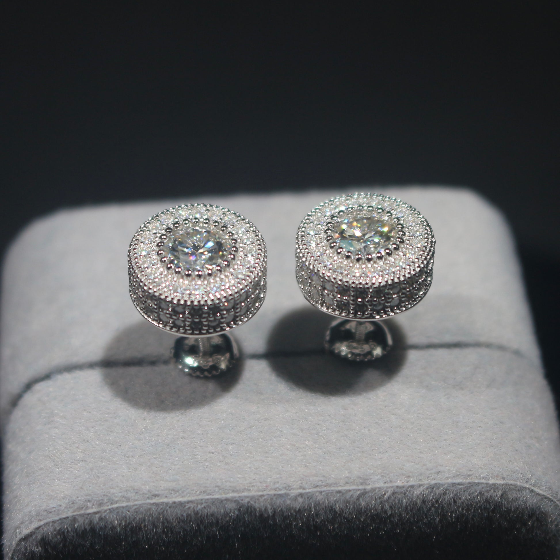 Iced Out Ear Stud Earring Piercing (EPAC) - TMT The Money Thing